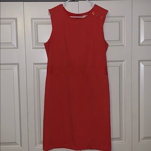 Coral Shift Dress